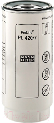 

Топливный фильтр Mann-Filter, PL420/7X