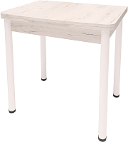 Обеденный стол Millwood Алтай-03 120x80 (дуб белый Craft/металл белый) - 