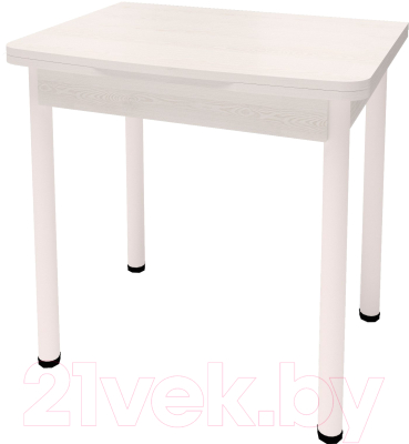 Обеденный стол Millwood Алтай-03 80x120 (сосна белая Loft/металл белый)