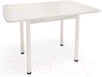 Обеденный стол Millwood Алтай-04 (сосна белая Loft/металл белый)