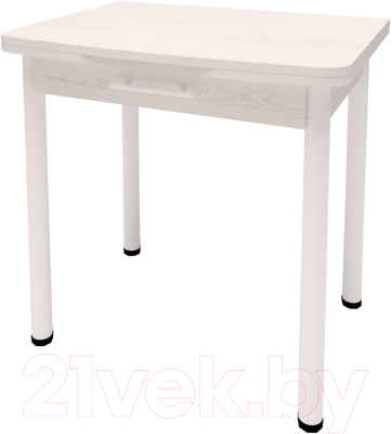 Обеденный стол Millwood Алтай-03 комфорт 80x120 (сосна белая Loft/металл белый)