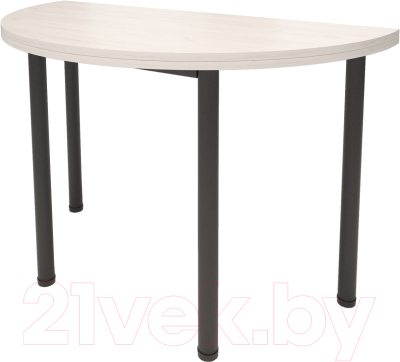 Обеденный стол Millwood Далис 3 (дуб белый Craft/металл черный)