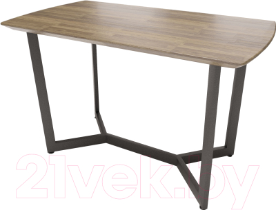 Обеденный стол Millwood Loft M 120x70 (дуб темный/металл черный)
