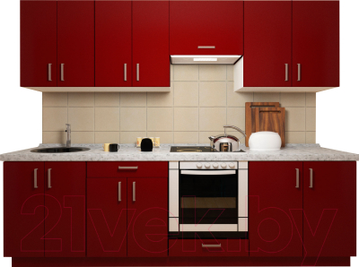 

Готовая кухня Хоум Лайн, Кристалл плюс 2.6