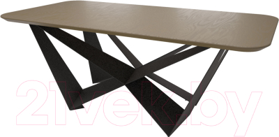 Обеденный стол Millwood Loft MW butterfly XL 250x120 (вишня оксфорд/металл черный)