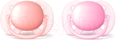 

Набор пустышек Philips AVENT, Розовый;оранжевый, Ultra Soft SCF213/20