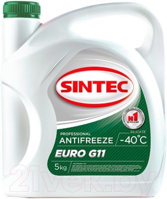 Антифриз Sintec Euro G11 / 800523 (5кг, зеленый)