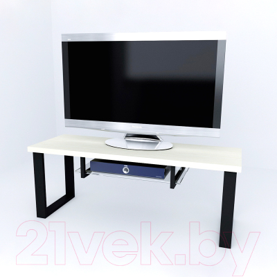 Тумба Millwood Neo Loft TVS-2 Л (дуб белый Craft/металл черный)