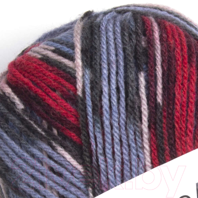 Пряжа для вязания Yarnart Crazy color 25% шерсть, 75% акрил / 164 (260м, принт)