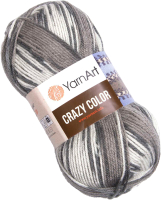Пряжа для вязания Yarnart Crazy color 25% шерсть, 75% акрил / 137 (260м, принт) - 