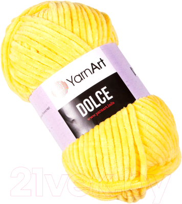 Пряжа для вязания Yarnart Dolce 100% микрополиэстер / 761 (120м, желтый)