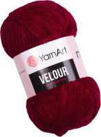 Пряжа для вязания Yarnart Velour 847 (170м, бордо) - 