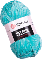 Пряжа для вязания Yarnart Velour 864 (170м, светло-бирюзовый) - 