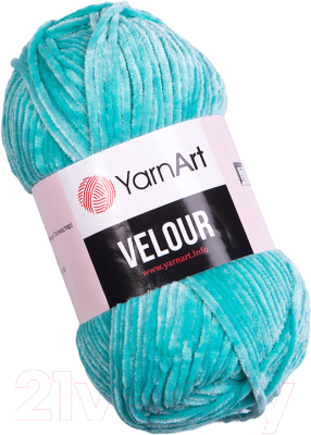 Пряжа для вязания Yarnart Velour 864 (170м, светло-бирюзовый)