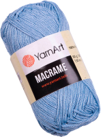 Пряжа для вязания Yarnart Macrame 100% полиэстер / 133 (130м, голубой) - 