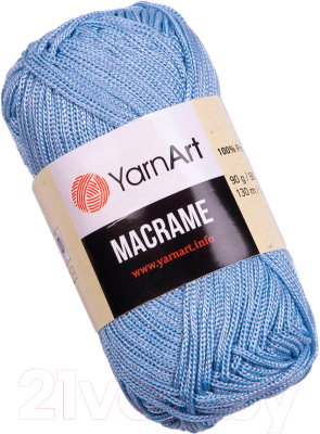 Пряжа для вязания Yarnart Macrame 100% полиэстер / 133 (130м, голубой)