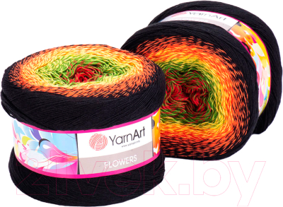 Пряжа для вязания Yarnart Flowers 55% хлопок, 45% полиакрил / 267 (1000м, разноцветный)