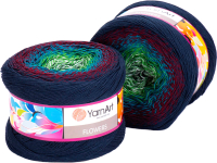Пряжа для вязания Yarnart Flowers 55% хлопок, 45% полиакрил / 266 (1000м, разноцветный) - 