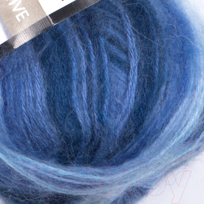 Пряжа для вязания Yarnart Angora Active 25% мохер, 75% акрил / 842 (500м, синий/голубой/белый)