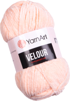 Пряжа для вязания Yarnart Velour 100% микрополиэстер / 869 (170м, светлый персик) - 