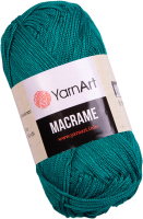Пряжа для вязания Yarnart Macrame 100% полиэстер / 158 (130м, изумруд) - 