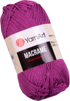 Пряжа для вязания Yarnart Macrame 100% полиэстер / 161 (130м, лиловый) - 