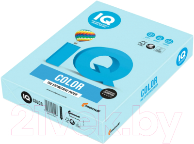 Бумага IQ Color А4 80 г/м / MB30 (500л, пастель голубая)