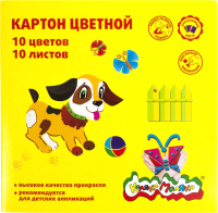 Набор цветного картона Каляка-Маляка КЦКМ10 (10цв) - 