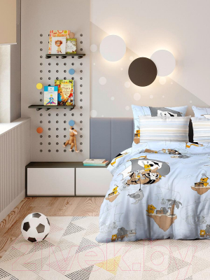 Изображение товара Комплект постельного белья Ночь нежна Коты-Пираты. Поплин 1.5сп. 70x70 / 9182-1+9187-1