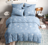 

Комплект постельного белья, Кристалл. Поплин Семейный 50x70 / 9811-1