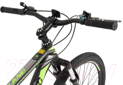 Велосипед Nasaland R1 26 (рама 18, черный/зеленый)
