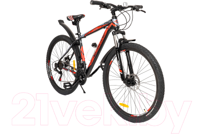 Велосипед Nasaland 29M031 C-T21-R 29 (рама 21, черный/красный)