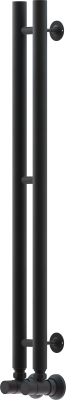 Полотенцесушитель водяной Маргроид Inaro 80x6 (черный матовый)
