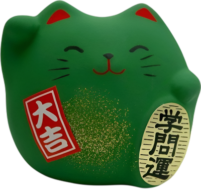 Статуэтка Hatamoto Манэки Кот / MK-07 (зеленый) -