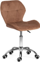 Кресло офисное Tetchair Recaro (металл/вельвет коричневый) - 