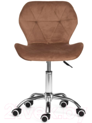 Кресло офисное Tetchair Recaro (металл/вельвет коричневый)