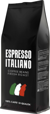 Кофе в зернах Espresso Italiano Black 70% Арабика 30% Робуста (1кг)