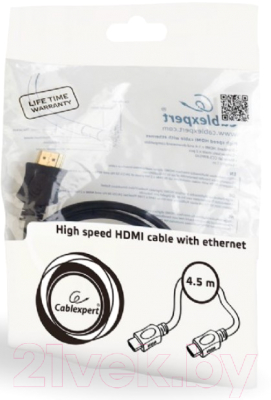 Изображение товара Кабель Gembird CC-HDMI4L-15 (4.5м)