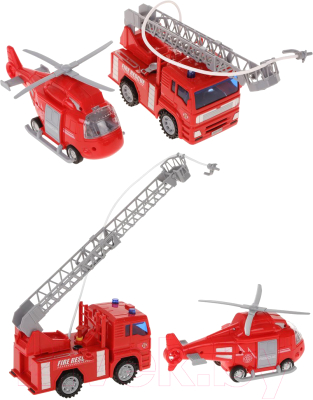 Набор игрушечной техники Наша игрушка Пожарный / 661-09