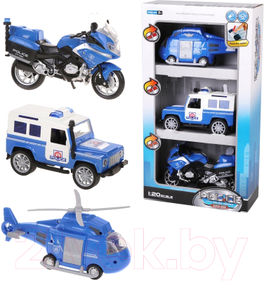 Набор игрушечных автомобилей Наша игрушка Полиция / 661-08E