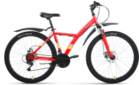 Велосипед Forward Dakota 26 2.0 D 2022 / RBK22FW26602 (красный/желтый) - 