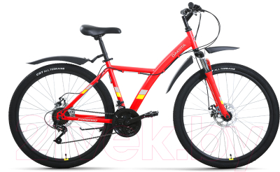 Велосипед Forward Dakota 26 2.0 D 2022 / RBK22FW26602 (красный/желтый)