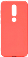 Чехол-накладка Case Matte для Nokia 3.1 Plus (красный, фирменная упаковка) - 