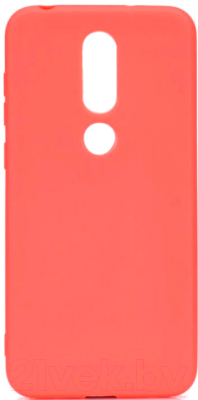 Чехол-накладка Case Matte для Nokia 3.1 Plus (красный, фирменная упаковка)
