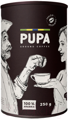 Кофе молотый PUPA Classic 100% Арабика (250г, ж/б)