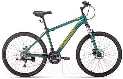 Велосипед Forward Hardi 26 2.0 D 2022 / RBK22FW26699 (зеленый матовый/оранжевый)