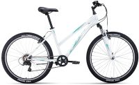 Велосипед Forward Iris 26 1.0 D 2022 / RBK22FW26737 (белый/бирюзовый) - 