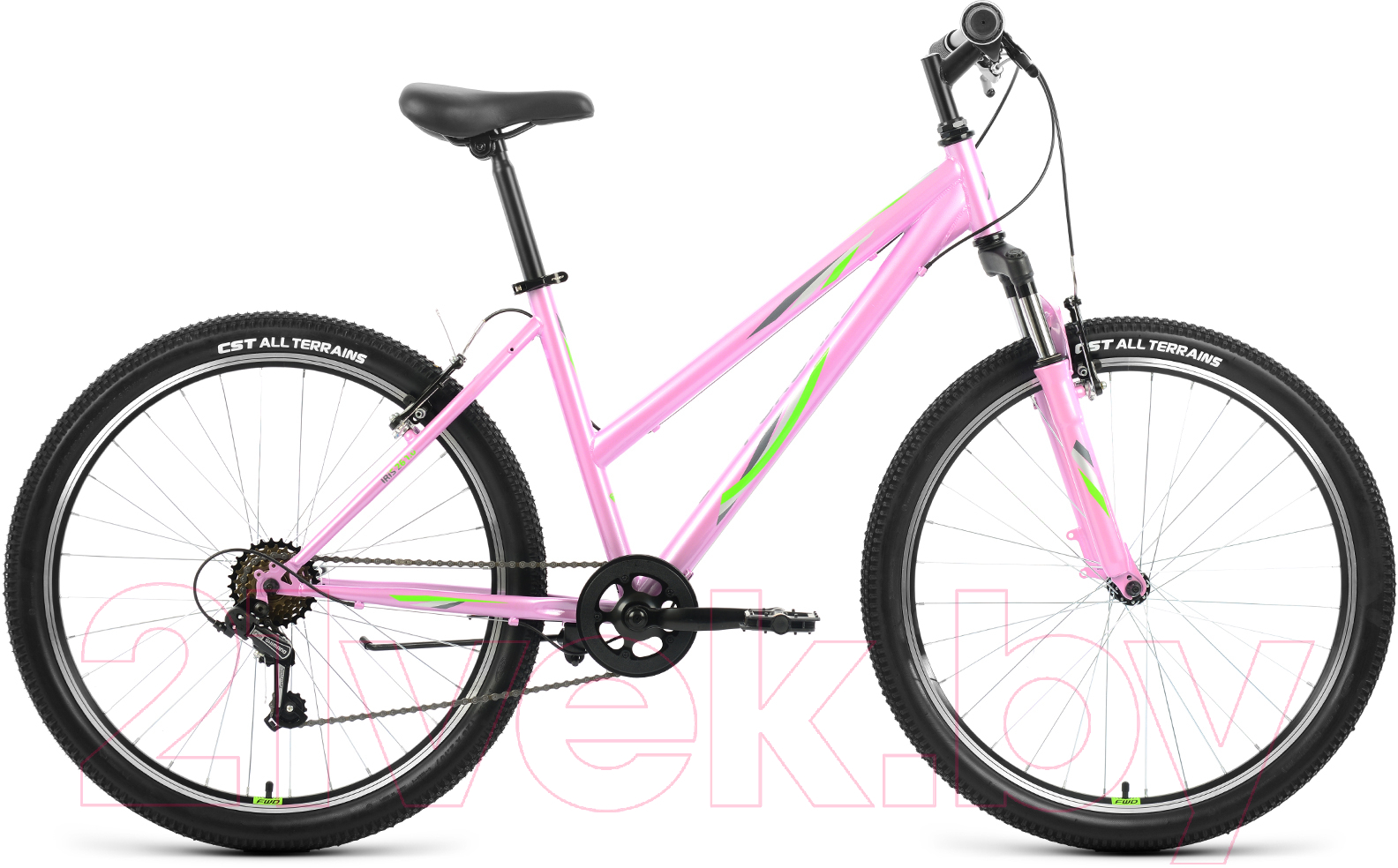 Велосипед Forward Iris 26 1.0 D 2022 / RBK22FW26736 (сиреневый/зеленый)