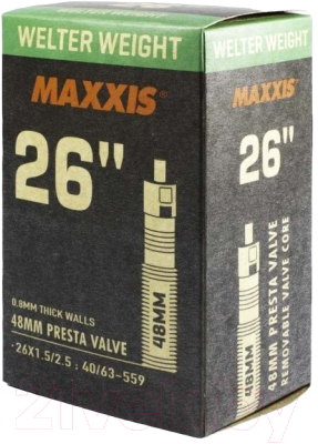 Камера для велосипеда Maxxis Welter Weight 26x1.5/2.5 0.8 Lfvsep48 B-C / EIB00137000 (40/63-559)