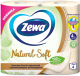 Миниатюра изображения товара Туалетная бумага Zewa Natural Soft 4-слойная (1x4рул)